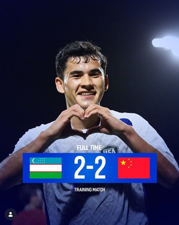 8868-东体：卡里莫夫对阵国足打进绝平球，此前U23亚洲杯对中国队失点